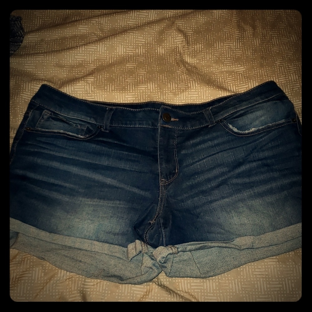 Denim shorts